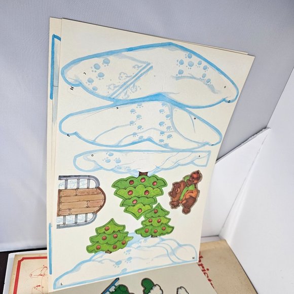 Vintage Current Inc Christmas Centerpiece Skating Santa Holiday Decor 1979 - Picture 11 of 12